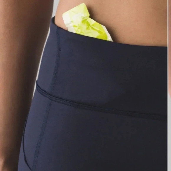 Lululemon Leggings Women’s 4 Pace Rival Crop “22 Midnight Navy - Picture 4 of 12